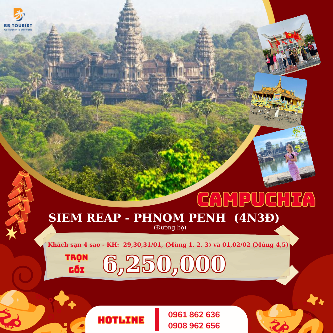 [TẾT] SIEM REAP -  PHNOM PENH